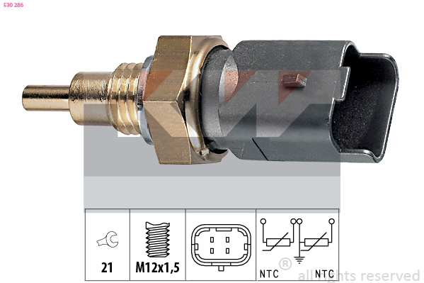 Senzor,temperatura lichid de racire 530 286 KW